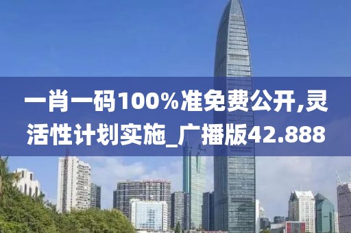 一肖一码100%准免费公开,灵活性计划实施_广播版42.888