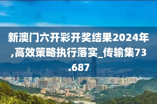 新澳门六开彩开奖结果2024年,高效策略执行落实_传输集73.687