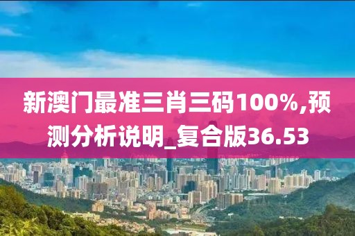 新澳门最准三肖三码100%,预测分析说明_复合版36.53
