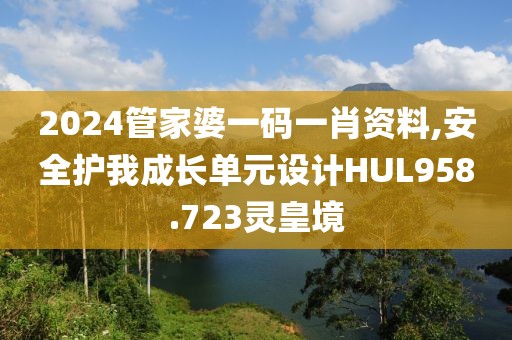 2024管家婆一码一肖资料,安全护我成长单元设计HUL958.723灵皇境
