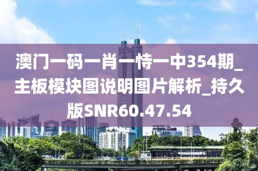 澳门一码一肖一恃一中354期_主板模块图说明图片解析_持久版SNR60.47.54