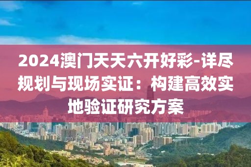 2024澳门天天六开好彩-详尽规划与现场实证：构建高效实地验证研究方案