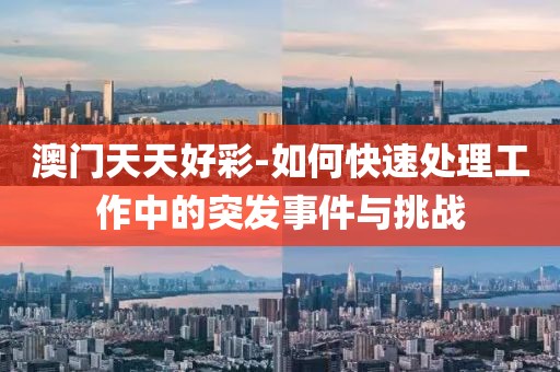 澳门天天好彩-如何快速处理工作中的突发事件与挑战