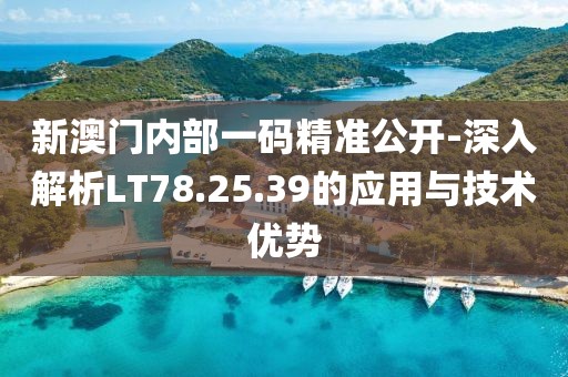 新澳门内部一码精准公开-深入解析LT78.25.39的应用与技术优势