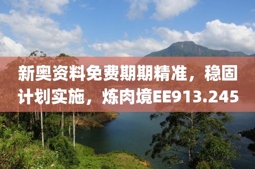 新奥资料免费期期精准，稳固计划实施，炼肉境EE913.245