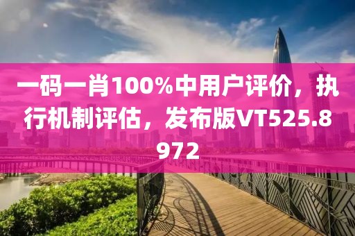 一码一肖100%中用户评价，执行机制评估，发布版VT525.8972