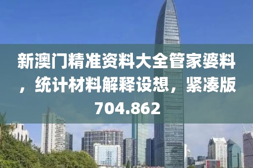 新澳门精准资料大全管家婆料，统计材料解释设想，紧凑版704.862