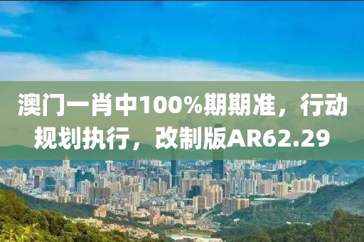 澳门一肖中100%期期准，行动规划执行，改制版AR62.29