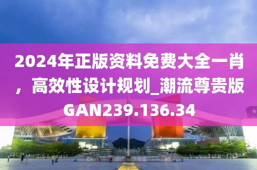 2024年正版资料免费大全一肖，高效性设计规划_潮流尊贵版GAN239.136.34