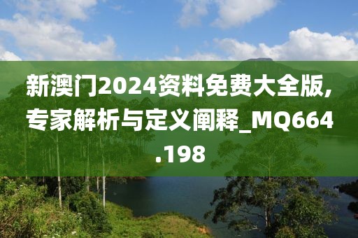 新澳门2024资料免费大全版,专家解析与定义阐释_MQ664.198