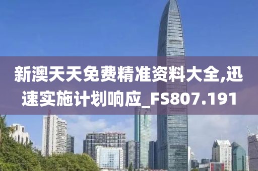 新澳天天免费精准资料大全,迅速实施计划响应_FS807.191