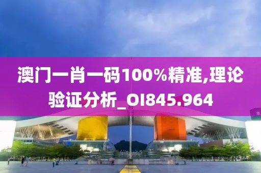 澳门一肖一码100%精准,理论验证分析_OI845.964