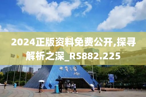 2024正版资料免费公开,探寻解析之深_RS882.225