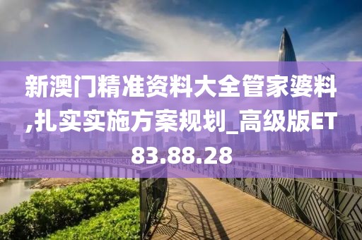 新澳门精准资料大全管家婆料,扎实实施方案规划_高级版ET83.88.28