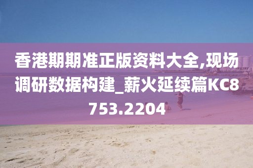 香港期期准正版资料大全,现场调研数据构建_薪火延续篇KC8753.2204