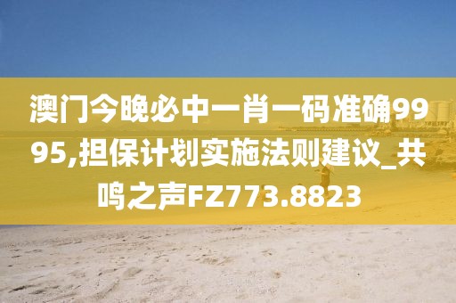 澳门今晚必中一肖一码准确9995,担保计划实施法则建议_共鸣之声FZ773.8823