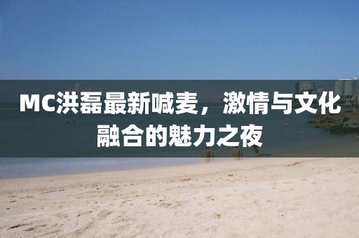 MC洪磊最新喊麦，激情与文化融合的魅力之夜