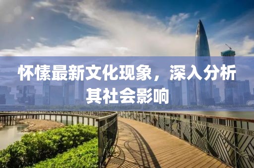 怀愫最新文化现象，深入分析其社会影响