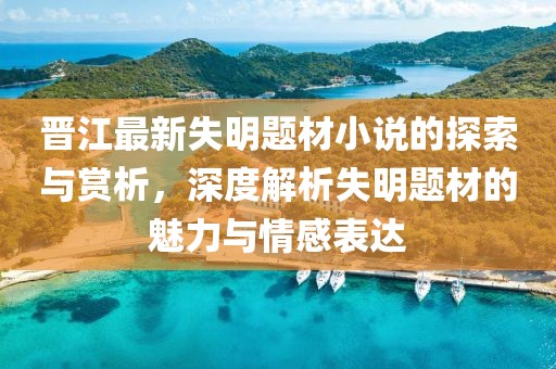 晋江最新失明题材小说的探索与赏析，深度解析失明题材的魅力与情感表达
