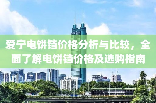 爱宁电饼铛价格分析与比较，全面了解电饼铛价格及选购指南