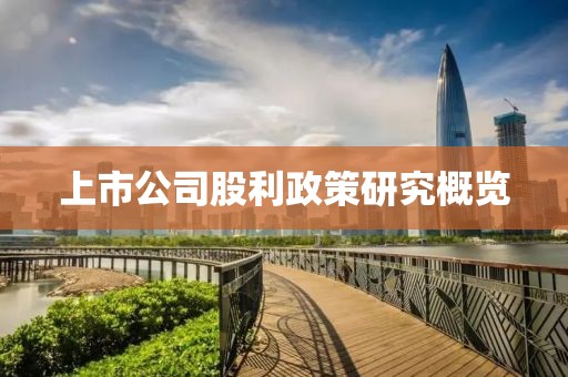 上市公司股利政策研究概览