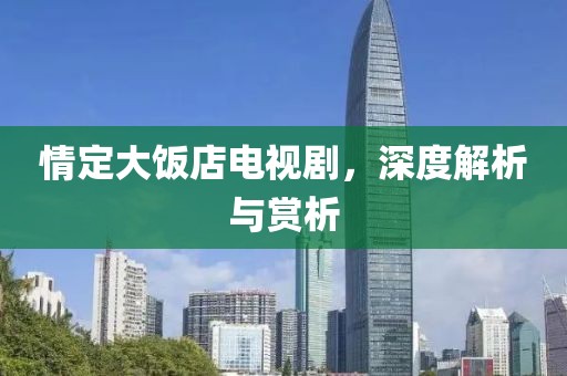 情定大饭店电视剧，深度解析与赏析