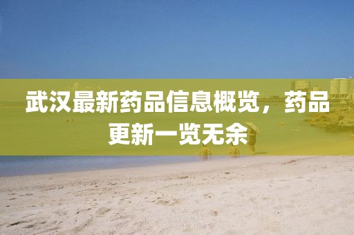 武汉最新药品信息概览，药品更新一览无余
