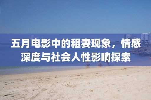 五月电影中的租妻现象，情感深度与社会人性影响探索
