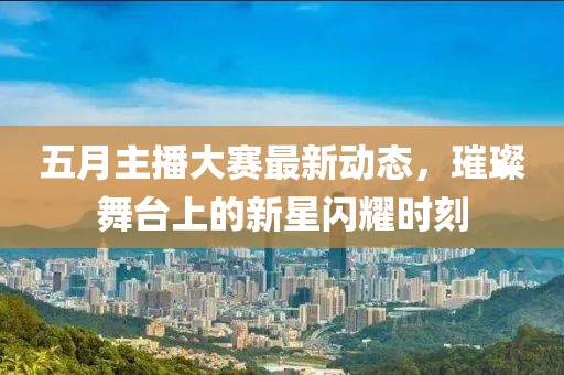 五月主播大赛最新动态，璀璨舞台上的新星闪耀时刻