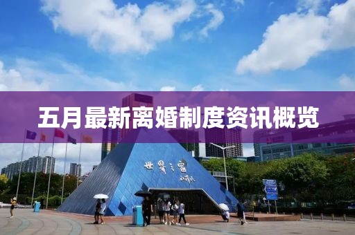 五月最新离婚制度资讯概览
