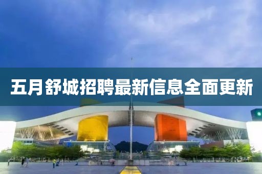 五月舒城招聘最新信息全面更新