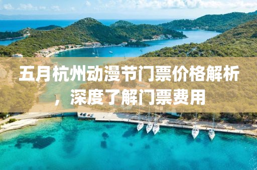 五月杭州动漫节门票价格解析，深度了解门票费用