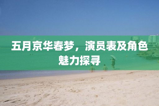 五月京华春梦，演员表及角色魅力探寻