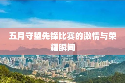 五月守望先锋比赛的激情与荣耀瞬间