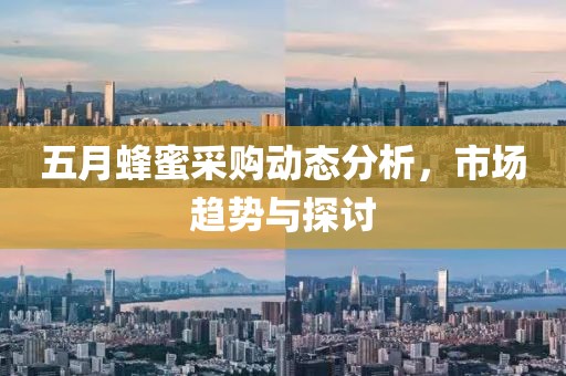 五月蜂蜜采购动态分析，市场趋势与探讨
