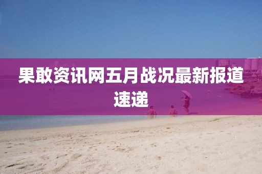 果敢资讯网五月战况最新报道速递