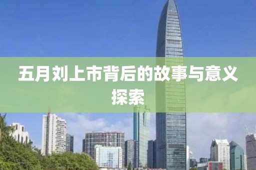 五月刘上市背后的故事与意义探索