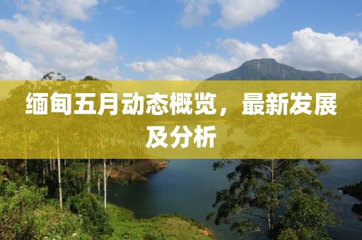 缅甸五月动态概览，最新发展及分析