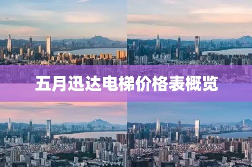 五月迅达电梯价格表概览