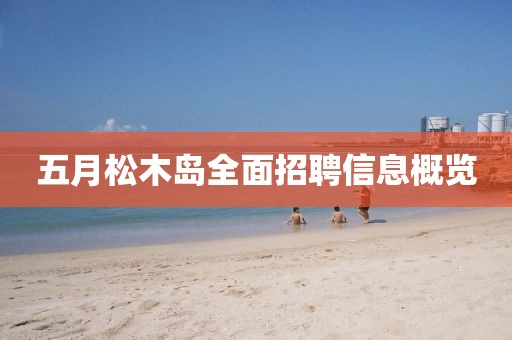 五月松木岛全面招聘信息概览