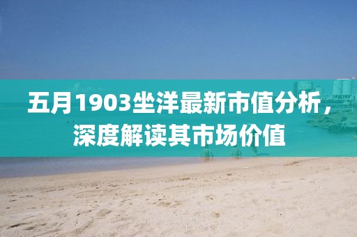 五月1903坐洋最新市值分析，深度解读其市场价值