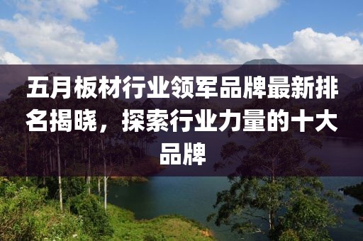 五月板材行业领军品牌最新排名揭晓，探索行业力量的十大品牌