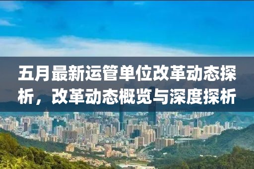五月最新运管单位改革动态探析，改革动态概览与深度探析