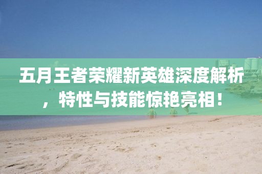 五月王者荣耀新英雄深度解析，特性与技能惊艳亮相！