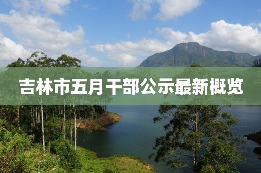 吉林市五月干部公示最新概览