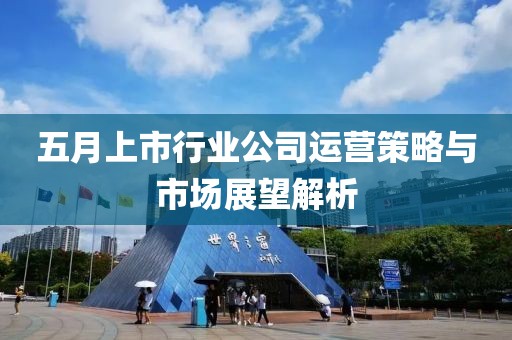 五月上市行业公司运营策略与市场展望解析