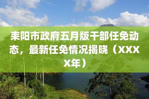 耒阳市政府五月版干部任免动态，最新任免情况揭晓（XXXX年）