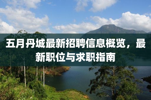 五月丹城最新招聘信息概览，最新职位与求职指南