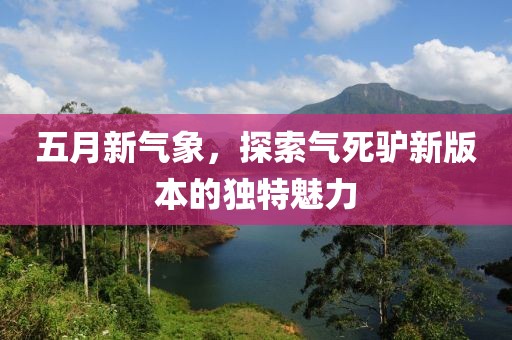 五月新气象，探索气死驴新版本的独特魅力