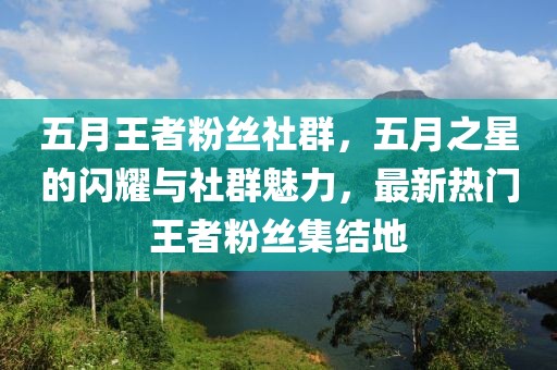 五月王者粉丝社群，五月之星的闪耀与社群魅力，最新热门王者粉丝集结地